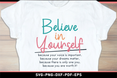 Believe in yourself, Mental health SVG, Motivational quotes Product Image 2