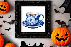 Blue Christmas Watercolor Clipart Sublimation Product Image 3