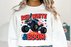 Red White & Boom Svg | Svg Files for Cricut | Shirt Svg Product Image 3