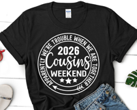Cousins Weekend 2026, Girls Trip SVG, Summer Vacation Shirt Product Image 3