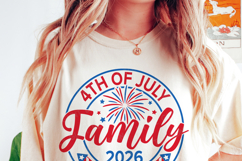 4th of July Family BBQ 2026 SVG | America Family Shirt Product Image 2