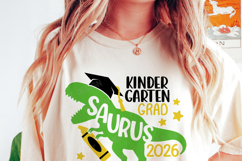 Kindergarten Grad 2026 SVG, Graduation, Dinosaur Boys Shirt Product Image 2