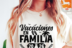 Vacaciones en Familia 2026 SVG | Spanish Family Vacation PNG Product Image 2