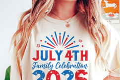 4th of July Family Celebration 2026 SVG | America Family PNG Product Image 2