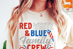 Red White and Blue Family Crew 2026 SVG | 4th of July Shirt Product Image 2