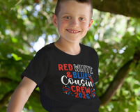 Red White and Blue Cousin Crew 2026 SVG | 4th of July Shirt Product Image 2