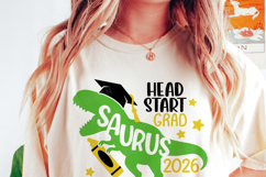 Headstart Graduation SVG, Headstart Grad, Dinosaur Boy Shirt Product Image 2