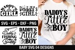 Baby SVG Design - Daddy's Fishing Buddy Product Image 1