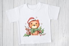 Christmas tiger sublimation. Baby animals Product Image 2