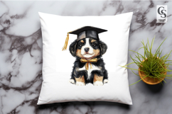 Cute Scholar Puppy Dog Clipart Sublimation PNG Product Image 2