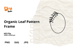 Organic Leaf Pattern Frame Product Image 1