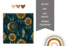 Sunflowers Square Coasters, Moon Square Coaster Designs Product Image 2