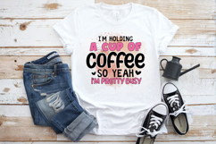 I'm holding a cup of coffee so yeah I'm pretty busy PNG Desi Product Image 2