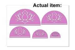 Lotus macrame base bundle digital download laser cut yarn 5 Product Image 2