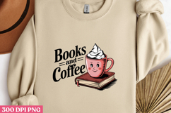 Books and Coffee PNG, Book Lover Sublimation PNG Product Image 3