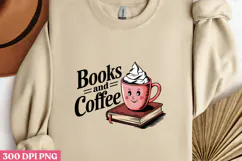 Books and Coffee PNG, Book Lover Sublimation PNG Product Image 3