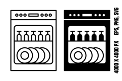 Dishwasher Icons Product Image 1