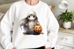 Watercolor Cute Ghosts Clipart Product Image 2