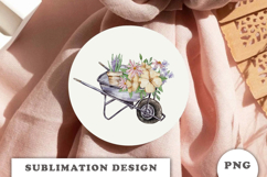 Watercolor Garden sublimation PNG Product Image 2