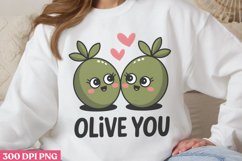 Olive You PNG, Valentine Puns Sublimat Product Image 1