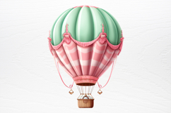 Christmas Hot Air Balloon Sublimation PNG Product Image 2