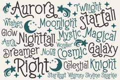 Aurora Night Font, Cute Handwritten Display Font Product Image 2