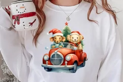 Christmas Animal Safari Clipart, Christmas Animal PNG Product Image 2