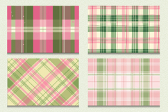 Pink &amp; Green Plaid Cutting Boards sublimation Designs Product Image 2
