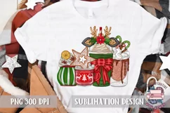 Christmas Coffee PNG Sublimation Cocktails PNG Sweets Product Image 3