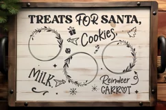 Treats for santa cookies milk reindeer carrot SVG Product Image 2