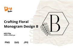 Crafting Floral Monogram Design Product Image 1