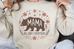 Mama all day everyday PNG, Mothers Day Sublimation PNG Product Image 1
