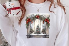 Christmas Window Sublimation Clipart, Christmas Window Product Image 2