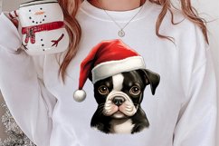 Christmas Peeking Dogs Clipart, Christmas PNG Product Image 2