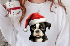 Christmas Peeking Dogs Clipart, Christmas PNG Product Image 2