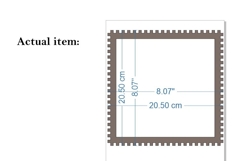 Small frame weaving loom 4 sided digital file 8 inch 20 cm Product Image 2