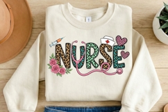 Nurse PNG Sublimation Design, Colorful Nurse Gift Graphic Product Image 2