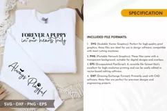 Forever a puppy in our hearts truly SVG -Dog Sleeve T-Shirt Product Image 2