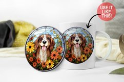 Dog Floral Sublimation Bundle| Stained Glass Sublimation Product Image 3
