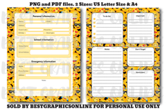 Emojis Daily Planner Printable Pack Emoticons Notebook Pages Product Image 3