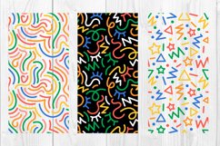 Full color Doodle abstract pattern,graphic background Product Image 2