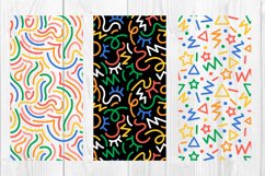 Full color Doodle abstract pattern,graphic background Product Image 2