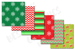 Christmas colorful digital background pattern paper Product Image 3