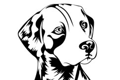 Dalmantian Dog/Dog Svg/Png/Jpg/Ai/Cut Dalmantian Portrait Product Image 2