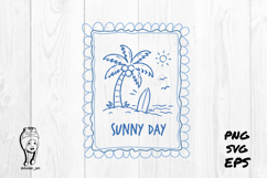 sunny day summer vibes Preppy Hand Drawn Product Image 3