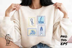 Mega Bundle Vintage Sea Life Aesthetic Stamp Product Image 6