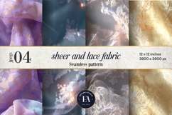 Sheer Lace Fabric Pattern | Delicate Lace Texture Product Image 1