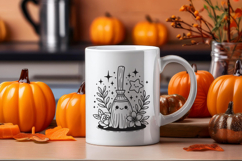 Cute Broom Halloween SVG Cut File| Kawaii Witch PNG Clipart Product Image 3