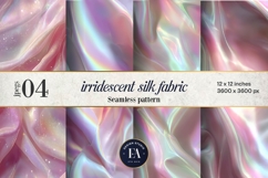 Iridescent Silk Digital Paper, Holographic Satin Texture Product Image 1
