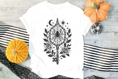Halloween Owl, Skeleton Hand with Rose, Lantern, Gothic Key Product Image 2